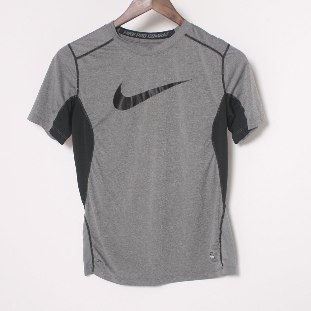 Nike Pro Combat dri fit youth lrg athletic top EUC